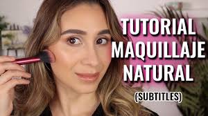 natural makeup tutorial in spanish with