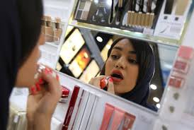 iran women face up to need for makeup