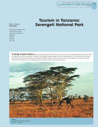 Pdf Tourism In Tanzania Serengeti National Park