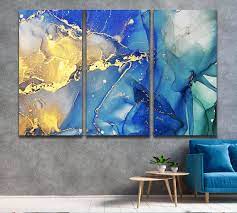 Abstract Canvas Wall Art Ink Abstract