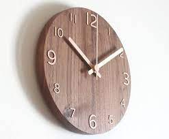 Solid Wood Silent Wall Clock Taiwan