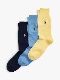 Check spelling or type a new query. Polo Ralph Lauren Mercerised Dress Socks Pack Of 3 Yellow Blue Navy At John Lewis Partners