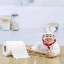 Chef Wall Mounted Tissue Paper Holder
