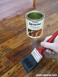 varnish an old wooden floor with