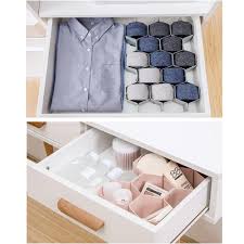 How do you organize t shirts? Honeycomb Drawer Divider Partition Storage Organizer Underwear Socks Clapboard Diy Plastic Drawer Buy At A Low Prices On Joom E Commerce Platform