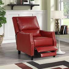 urtr pu leather reclining chair single