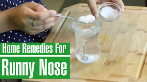 how to stop a runny nose 10 home