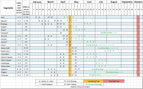 Seed Starting Planting Schedule