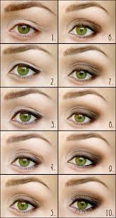 makeup pictorials for green eyes