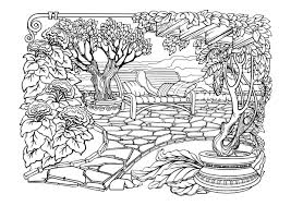 garden coloring pages free printable