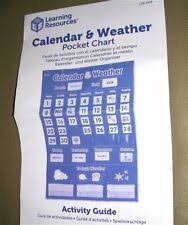 Calendar Pocket Chart Products For Sale Ebay
