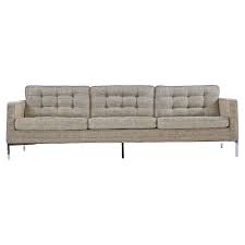 florence knoll sofa auf stahlsockel aus