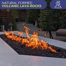 American Fire Glass Xxl Black Lava Rock