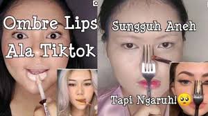tips ombre lips hingga shading hidung