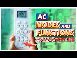 modes haier ac remote functions