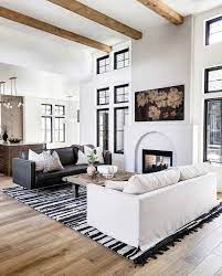 20 black and white living room ideas to