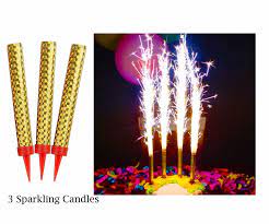 3 sparkling candles free delivery