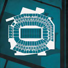 lincoln financial field map art by city