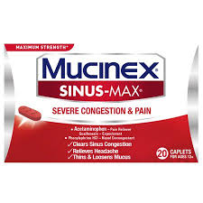 Mucinex Sinus Max Maximum Strength Severe Congestion Pain