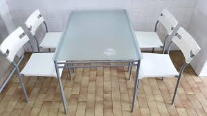 Ikea Lavery Glass Top Dining Table With