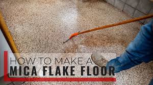 how to make a mica flake floor you