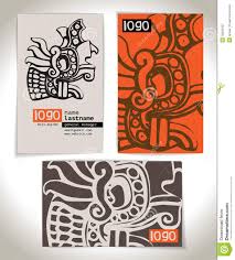 Ancient Business Card Design Stock Vector Illustration Of