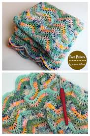 feather and fan baby blanket free
