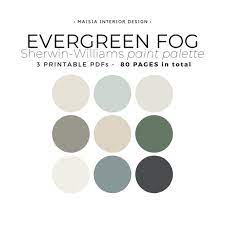 Evergreen Fog Paint Palette Sherwin