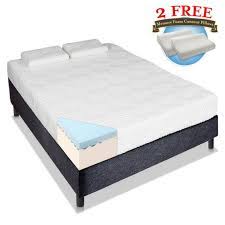 There are walmart carries 16 different mattress brands on their website, each bringing different specializations with them. Ktaxon 14 Inch Queen Size Cool Medium Firm Memory Foam Mattress 2 Free Pillows White Walmart Com Walmart Com