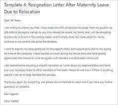 top resignation letter template after