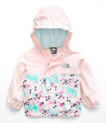 The North Face Kids Unisex Tailout Rain Jacket Infant Purdy Pink Fox Floral Print 3 6 Months