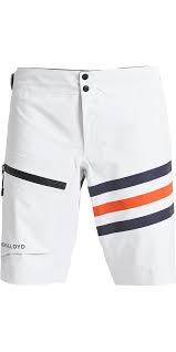 2019 Henri Lloyd Mens Fremantle Stripes Gore Tex Shorts Cloud White P191105007