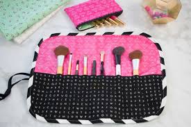 makeup brush roll bag tutorial sweet