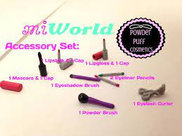 miworld powder puff cosmetics accessory