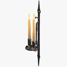 3d Model Candle Wall Sconce 02 Buy