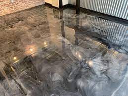 Epoxy can give your marble floors a finish that is very durable. Metallic Epoxy Flooring In Atlanta Grindkings Flooring