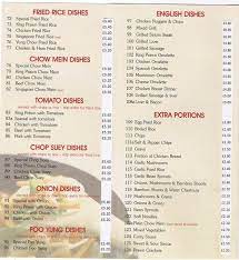 menu at china garden fast food colne