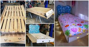 Pallet And Old Wood Toddler Bed With