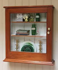 Glazed Cherrywood Wall Cabinet