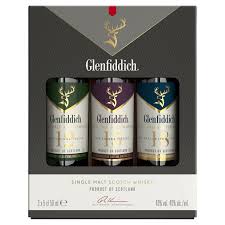 glenfiddich whisky 3x 5cl miniature