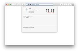 How To Quickly Get Stock Prices From Safari Url Bar On Mac