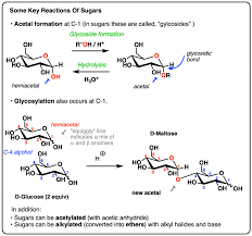 Key Reactions Of Sugars Glycosylation
