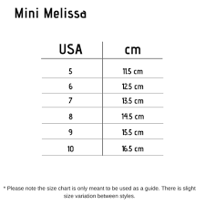 Toddler Girls Mini Melissa Shoes Exhaustive Melissa Shoes Chart