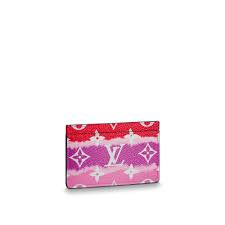 Louis vuitton malletier, commonly known as louis vuitton or by its initials lv, is a french fashion house and luxury goods company founded i. Lv Escale Card Holder Autres Toiles Monogram In Red Small Leather Goods M69115 Louis Vuitton