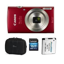 Canon Powershot Elph 180 Digital Camera And Accessory Bundle