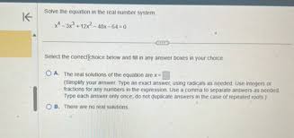 Solve The Equation In The Real Number