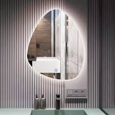 led bathroom mirror touch control wall