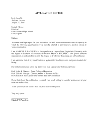Applications Letter Sample Cover Letter Examples