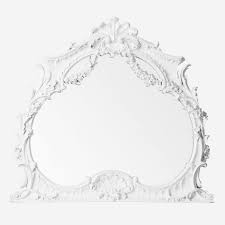 shabby chic wall mirror ornate white