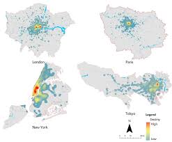 What is nature's role in large cities? Cultural Space Nuclear Density Analysis Of London Paris New York And Download Scientific Diagram